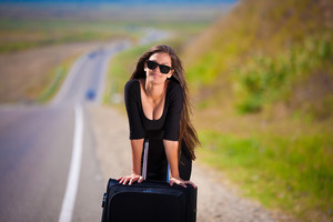 Sexy Hitch Hiker Showing Her Assets for stag prank